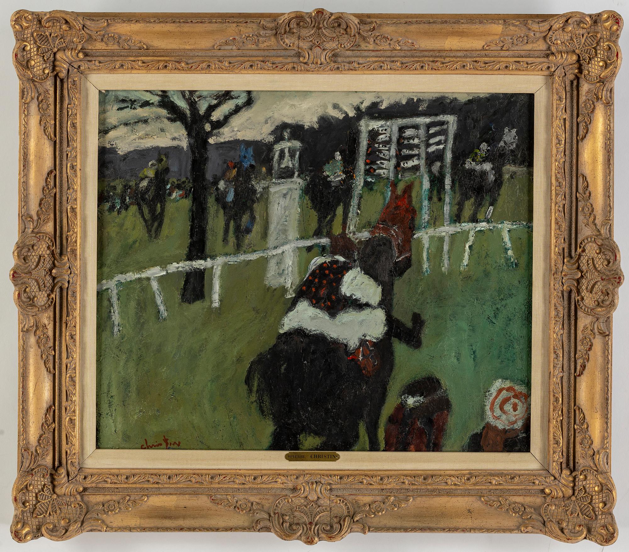 PIERRE CHRISTIN, oil on canvas, signed Christin.