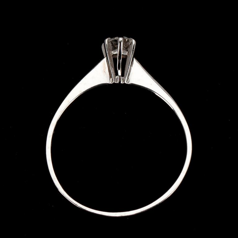 RING, vitguld 18K, briljantslipad diamant ca 0,15 ct, A. Tillander 1991.