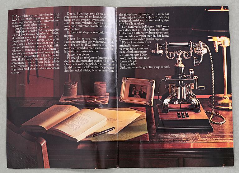 A jubilee telephone by LM Ericsson, end of the 20th century.