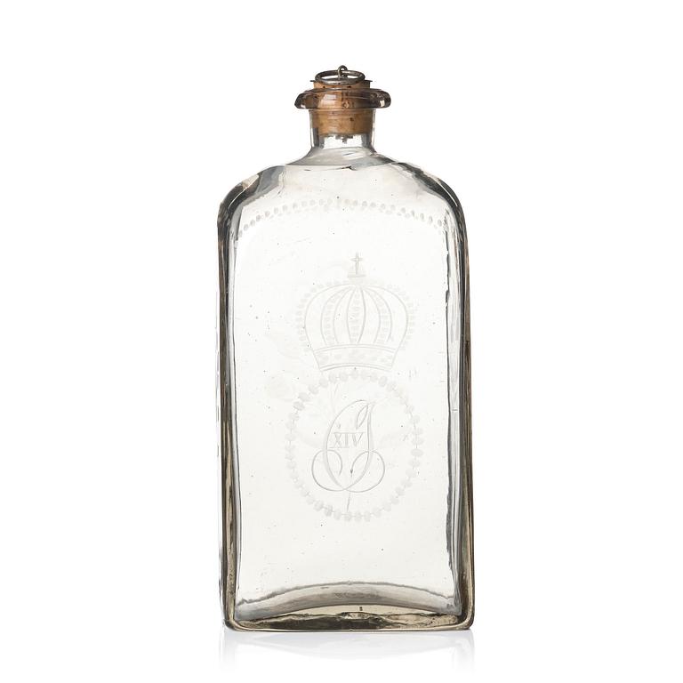 Aquavit bottle, Sweden early 19th century.