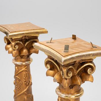 A pair of piedestals, first half of the 20th Century.