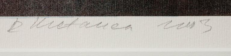 REINO HIETANEN, litografi, signerad och daterad 2003.