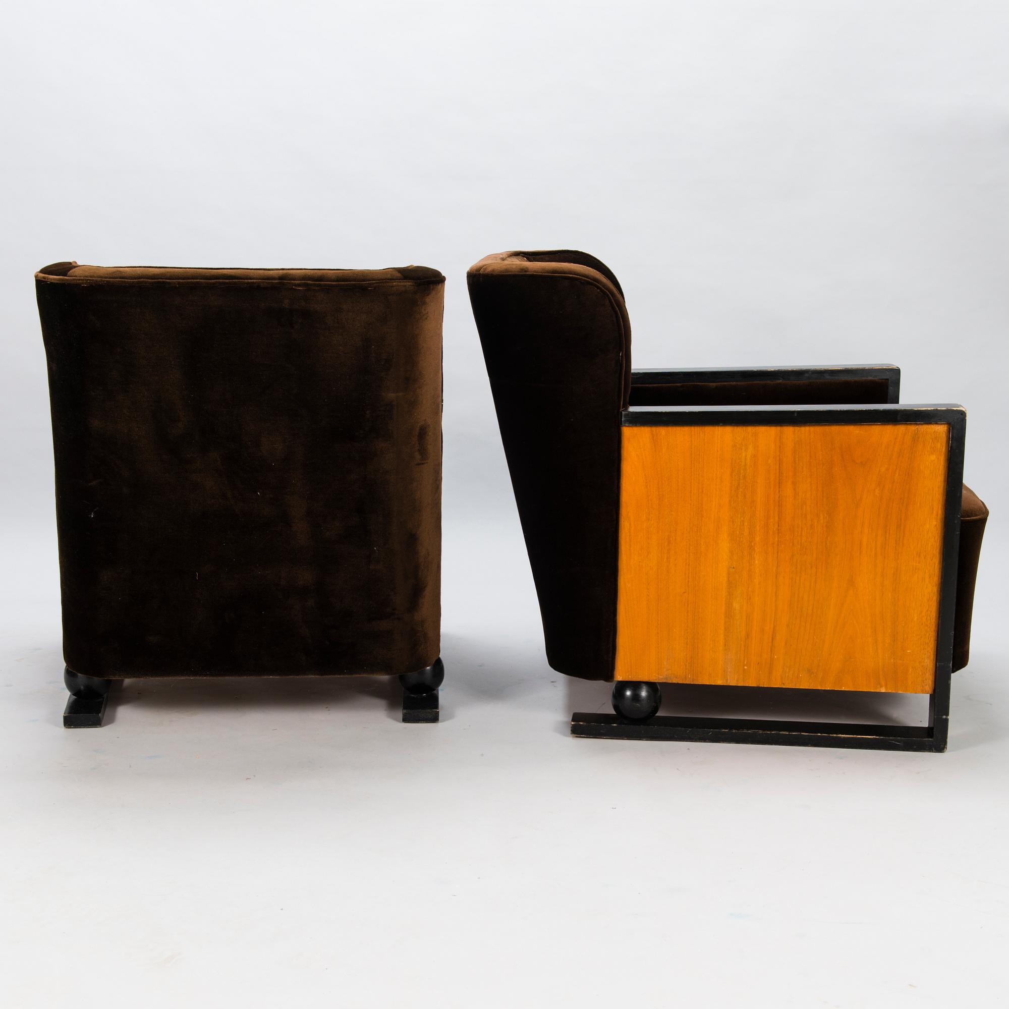 ÅKE WASASTJERNA, a 1930s 11-piece drawing room suite, 'Minister' for Asko Finland. Designed 1934.