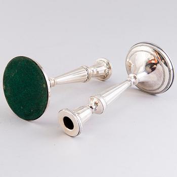 A pair of silver candlesticks from Germany with Finnish control marks, Helsinki 1967.