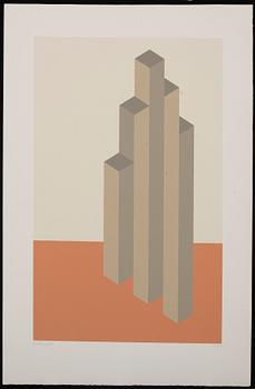 OSCAR REUTERSVÄRD, color lithographs, 3 st, signed and numbered.