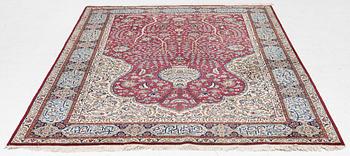 A Tabriz carpet, north-western Iran, figural, c. 270 x 180 cm.