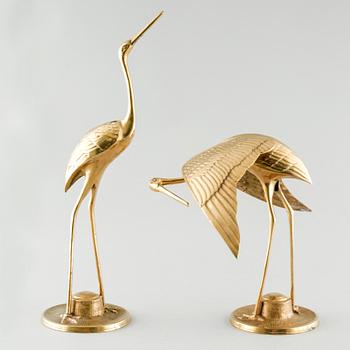 A pair of brass figurines, second half of the 20th century.