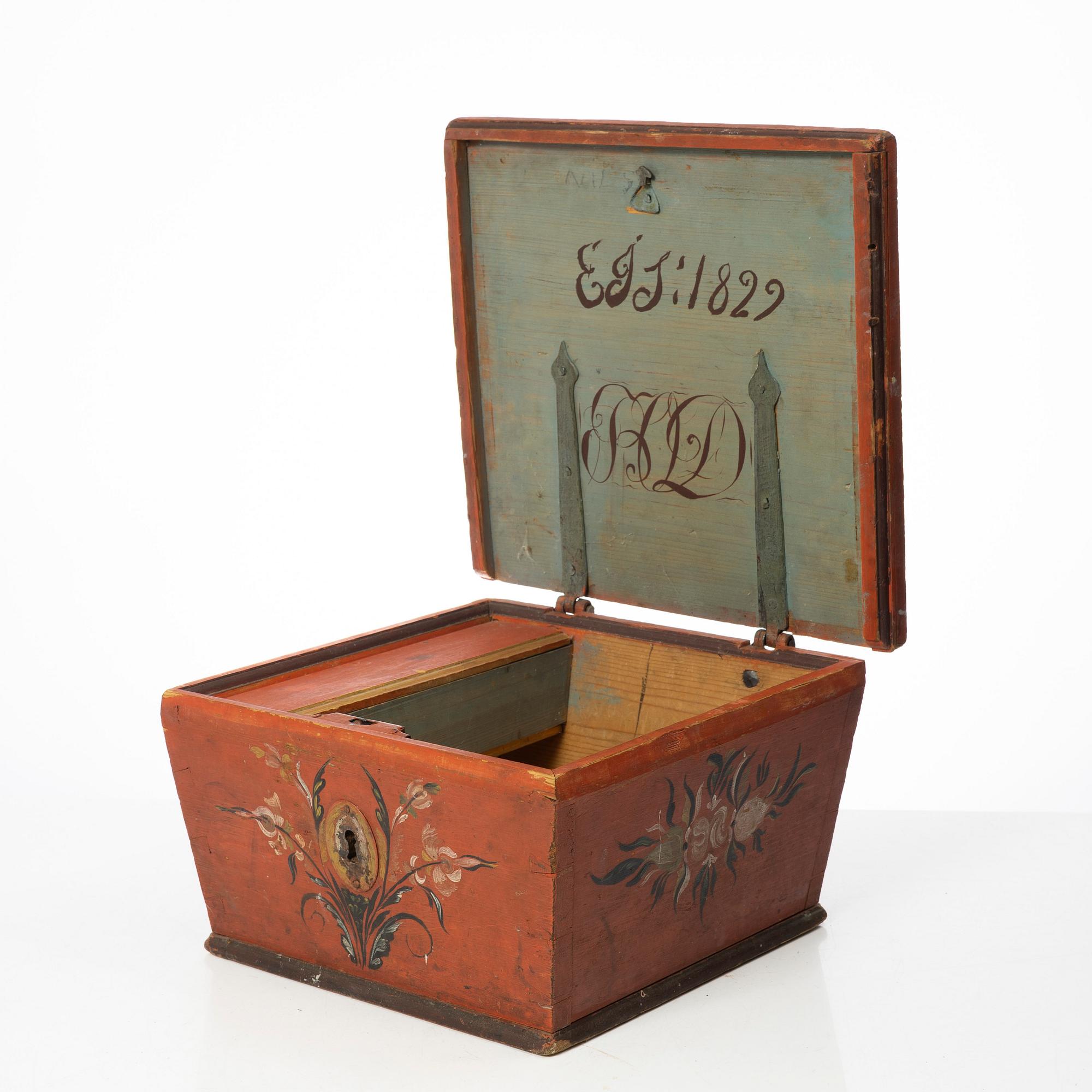 Box. Folk art, Jämtland, 18th/19th century.