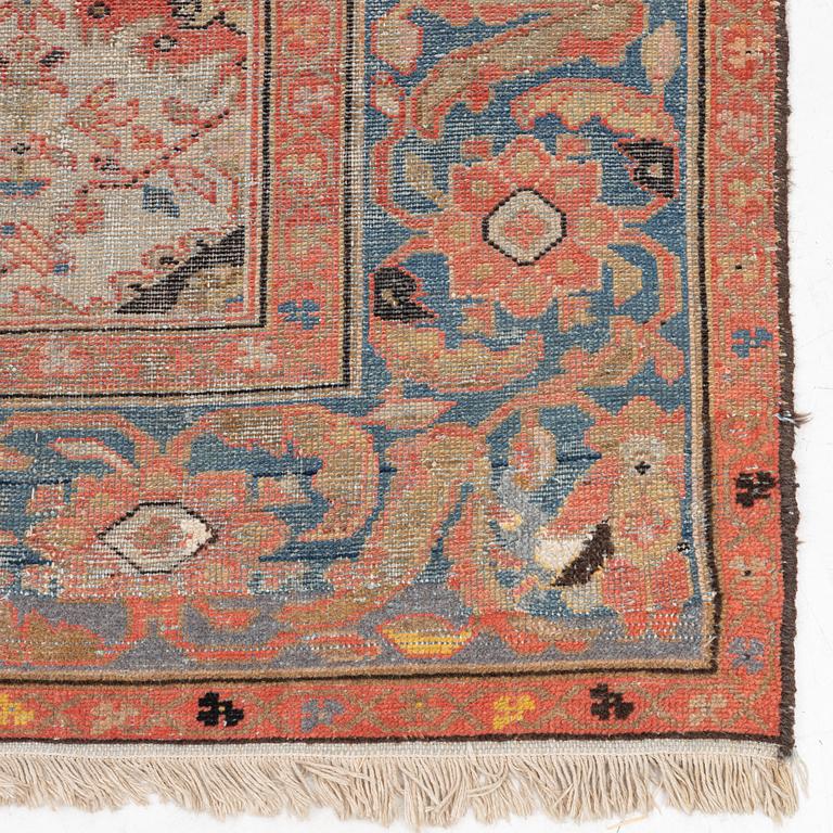 An antique Malayer carpet, west persia c 349 x 157 cm.