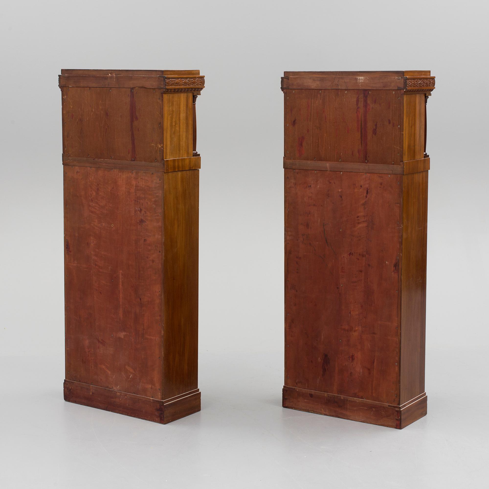 A pair of early 20th century cabinets.