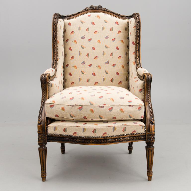 A French 18th Century Wingback Chair.