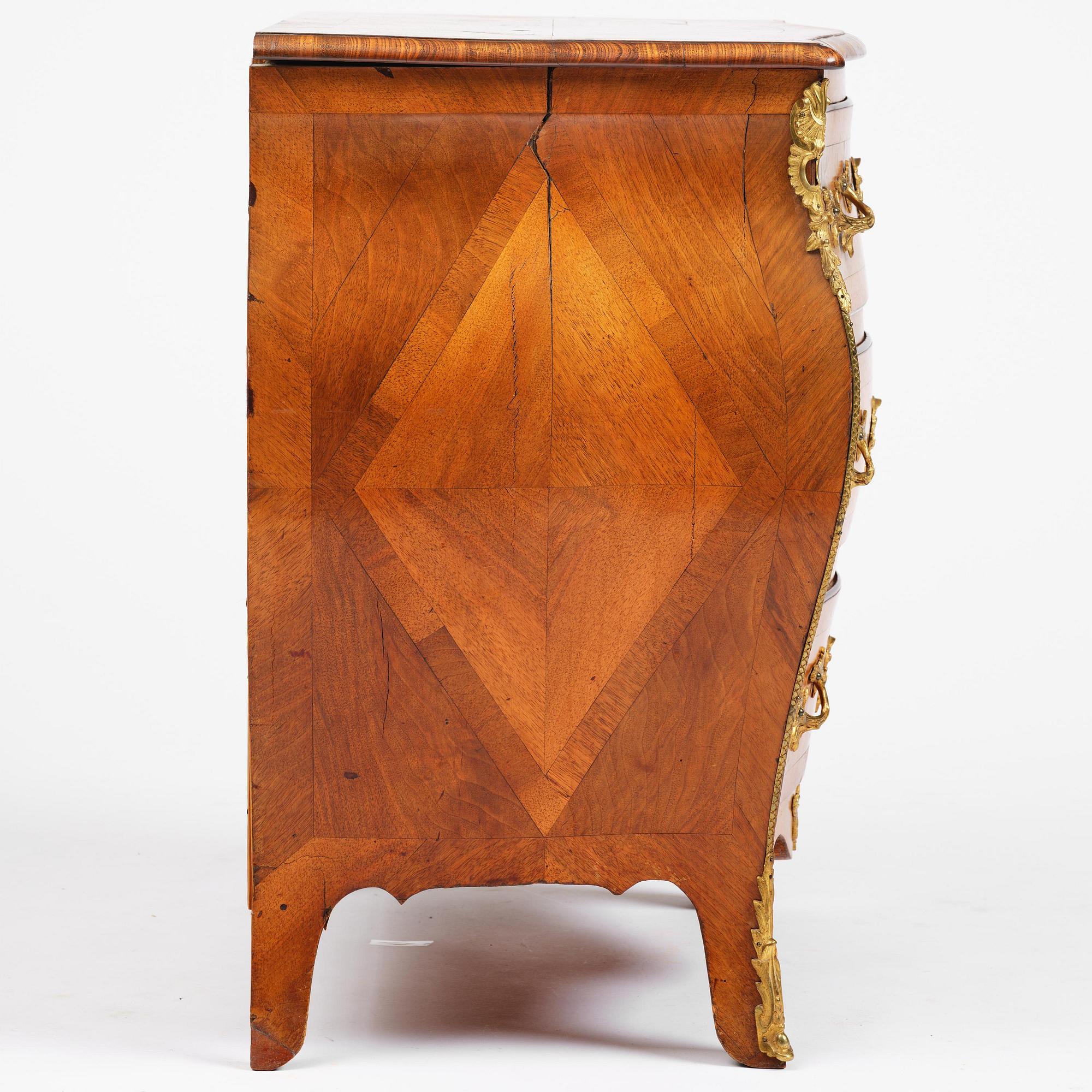 Byrå, Stockholmsarbete, 1700-talets senare del, Rokoko.