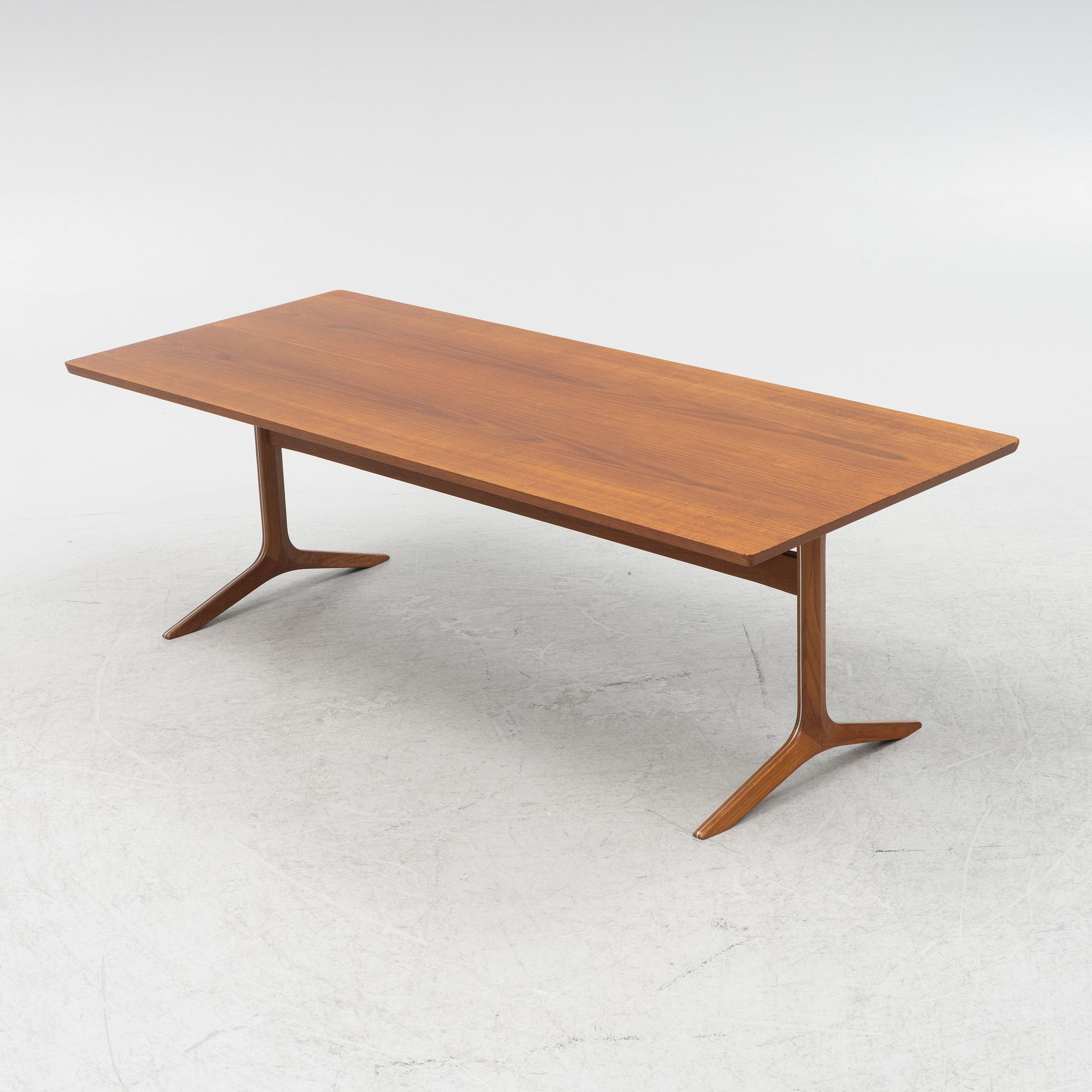 Peter Hvidt & Orla Mølgaard Nielsen, soffbord, "Silverline", France & Son, Danmark.