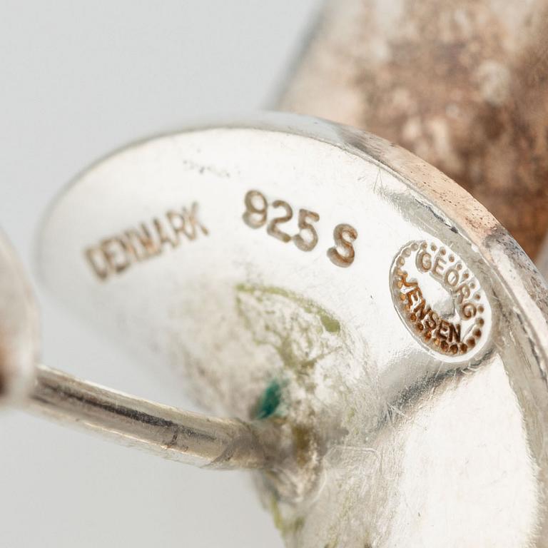 Georg Jensen a pair of earrings sterling silver.