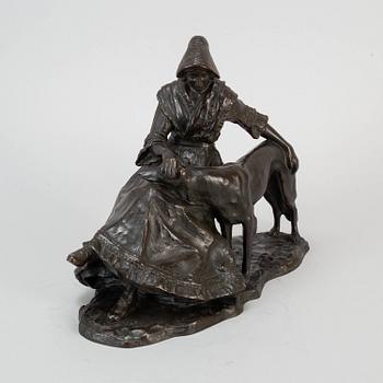 FRIED CORNIK, sculpture, bronze, signed and dated 1917.