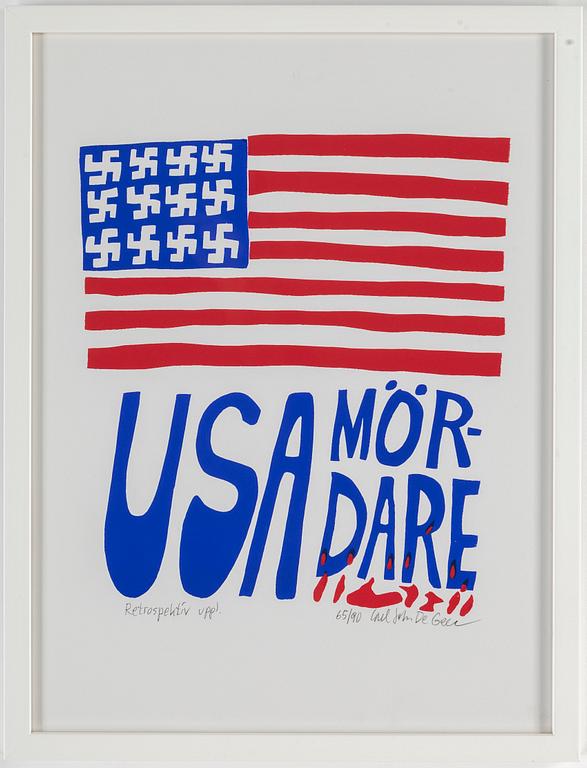 CARL JOHAN DE GEER, silkscreen in colors, signed and numbered 65/90.