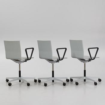Maarten Van Severen, skrivbordsstolar, 3 st, "Office Chair .04", 3 st, Vitra, 2011-13.
