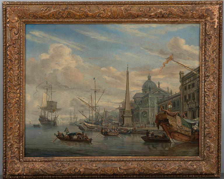 Abraham Storck Circle of, VIEW FROM THE PORT.