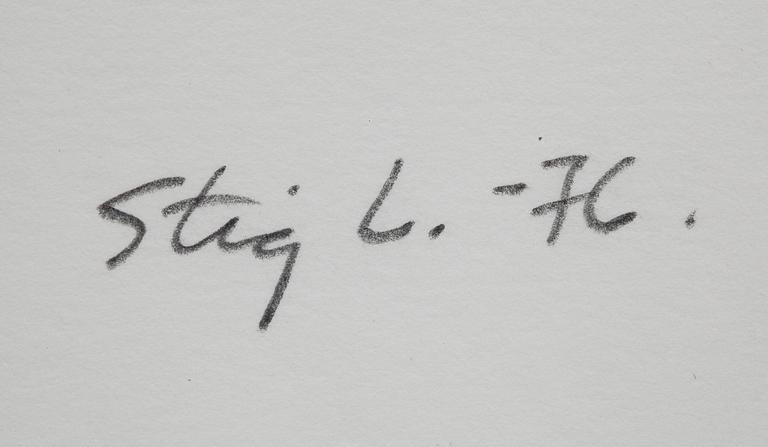STIG LINDBERG, 2 st, litografier. Varav en numr sign 211/250 och sign i blyerts.