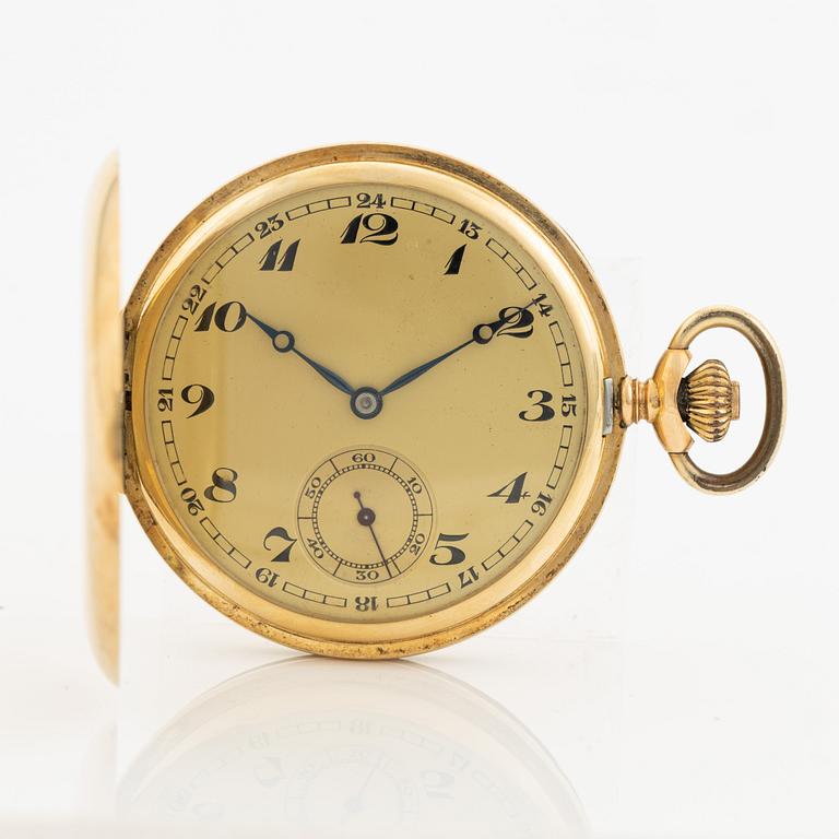 Pocket watch, hunter, 50 mm.