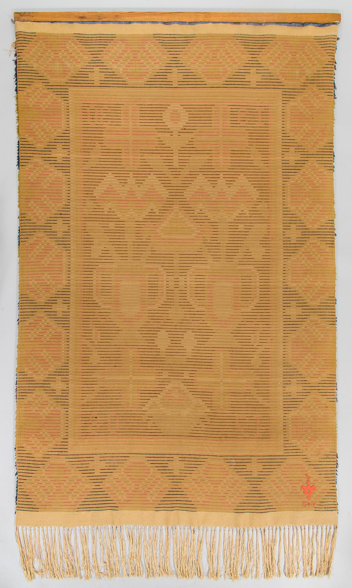 Ryijy, Keski-Häme-malli, päivätty 1708-1930, valmistaja Suomen Käsityön Ystävät. Noin 219x136 cm.