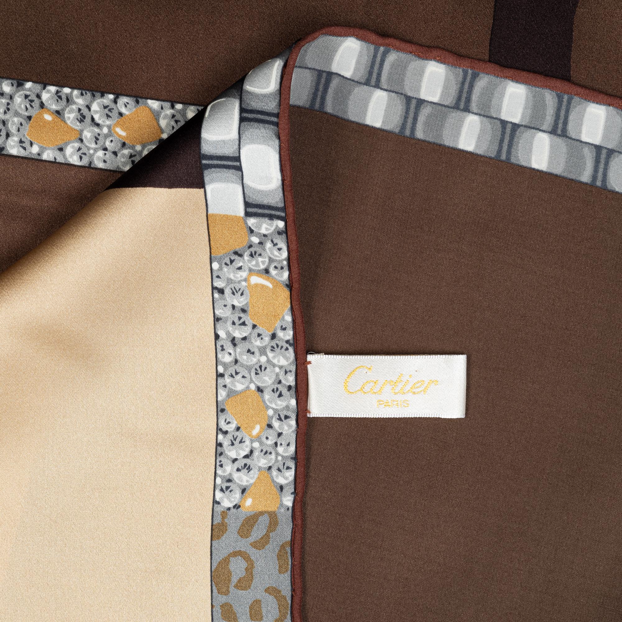 Cartier, a silk scarf.
