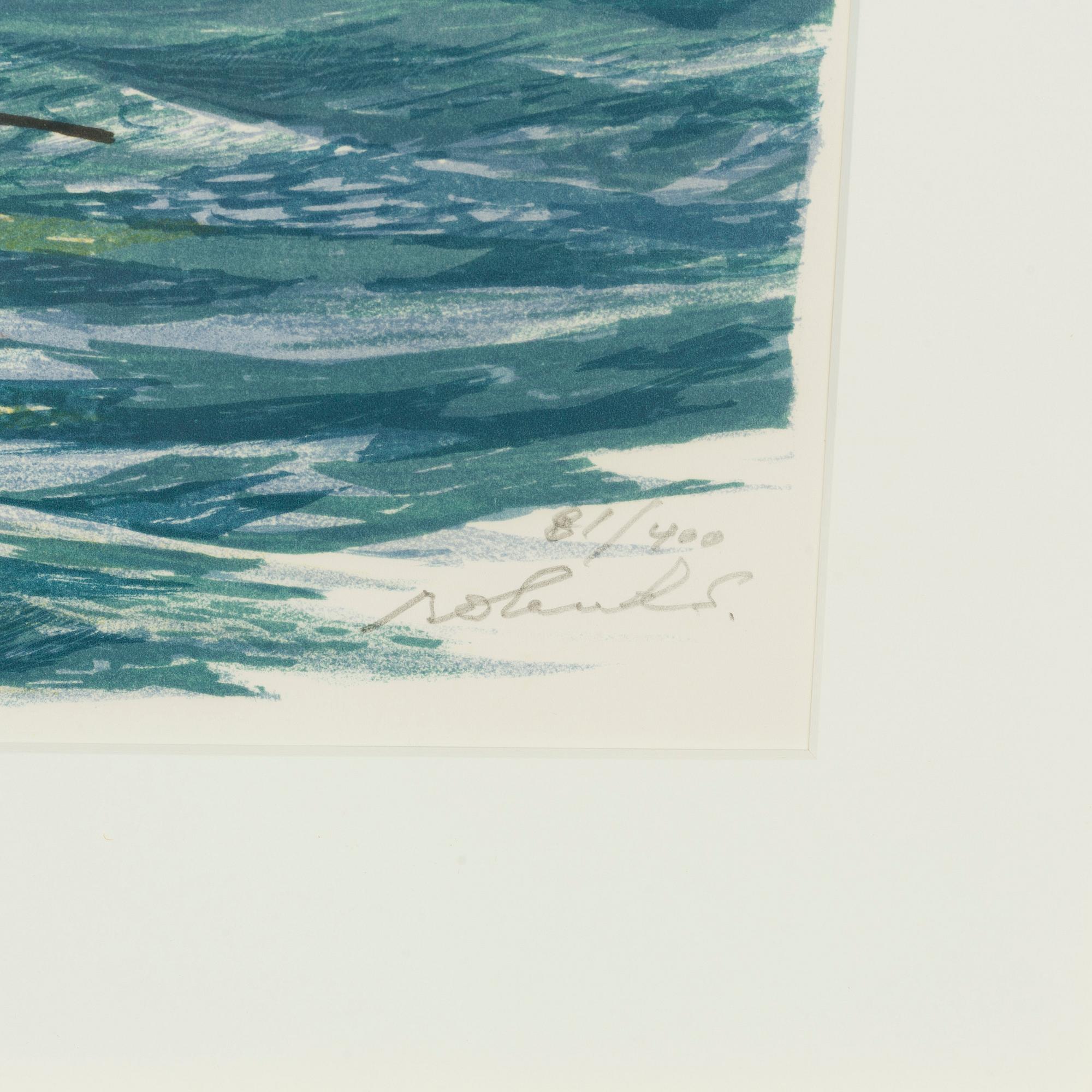 Roland Svensson, färglitografi, signerad och numrerad 81/400.