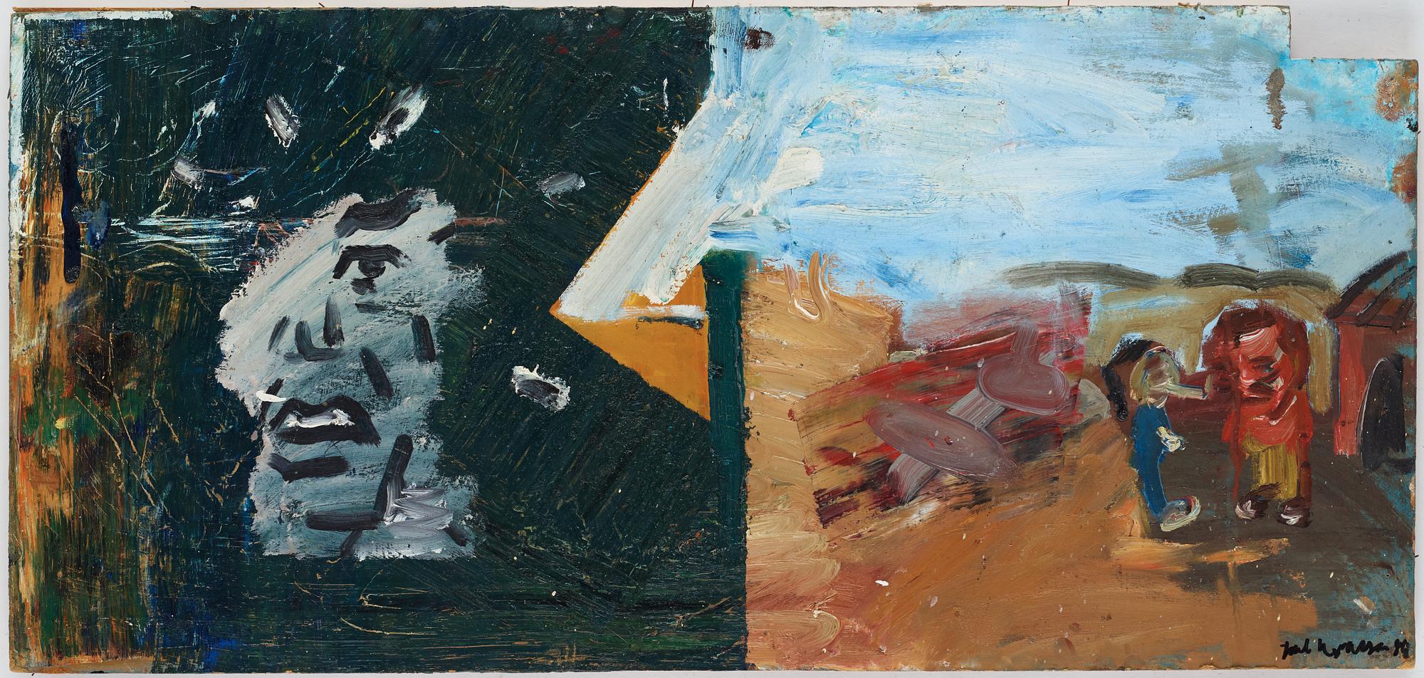 Jarl Ingvarsson, oil on masonite, signed.