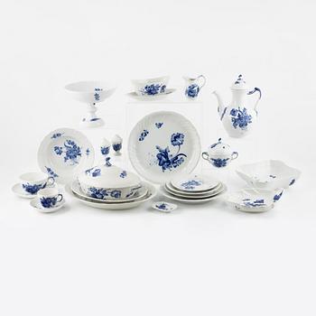 A 96-piece dinner and coffee service, 'Blue Flower', Royal Copenhagen, Denmark.