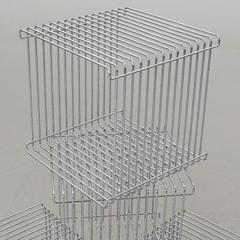 A SET OF 4 VERNER PANTON "WIRE CUBES".