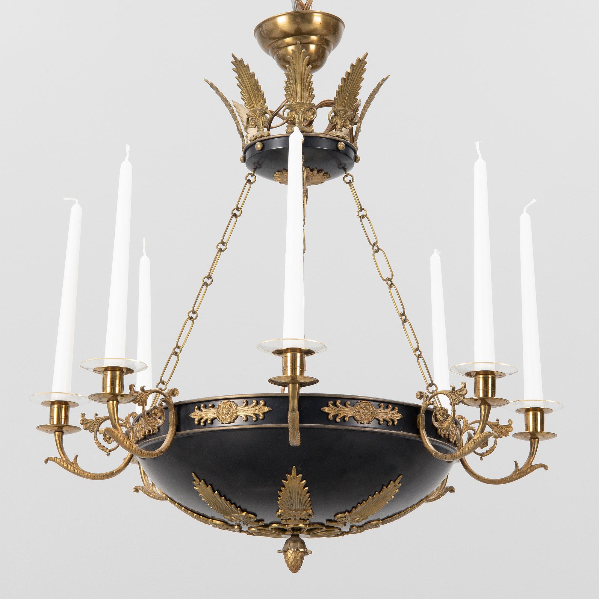 Ampel, empirestil, omkring år 1900.