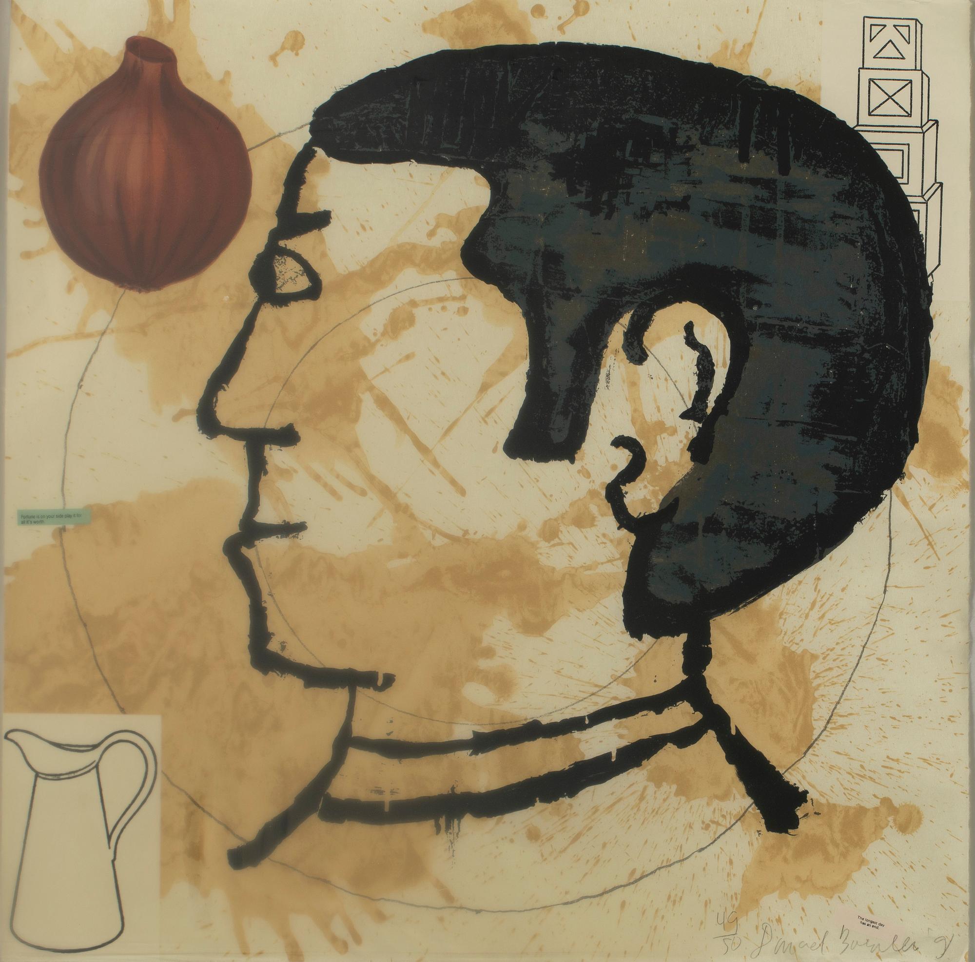 Donald Baechler, "Onion eater", 1991.