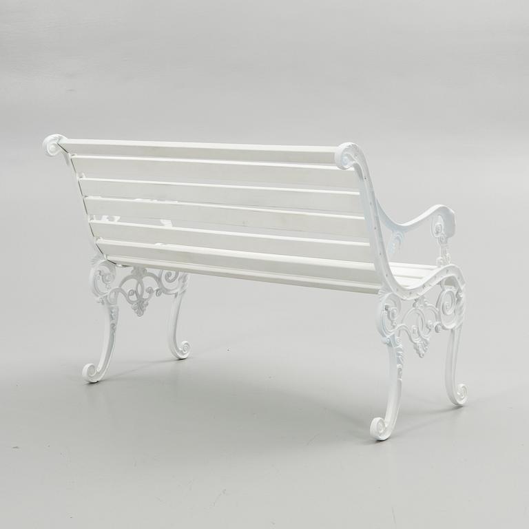 Garden bench, 20th century.