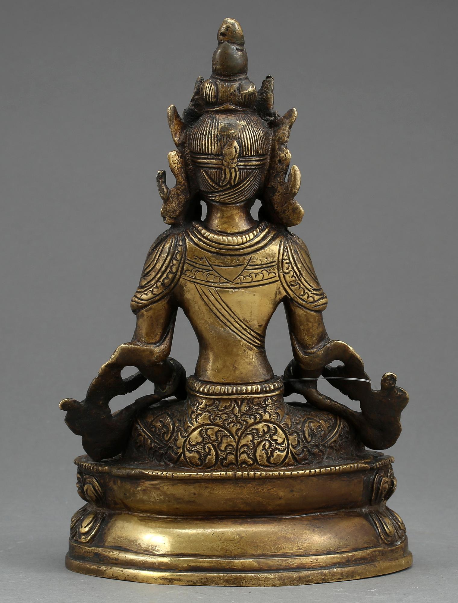 BUDDHA, Amitayus, kopparlegering, Tibet, 1800/1900-tal.
