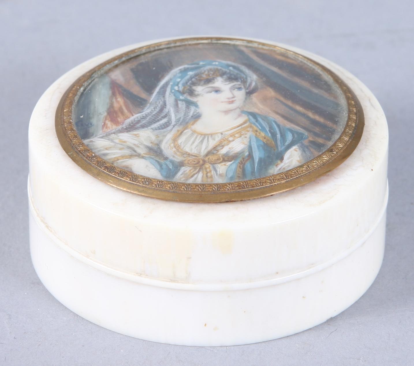 LOCKDOSA, ben, 1800-tal, Signerad Civi.
