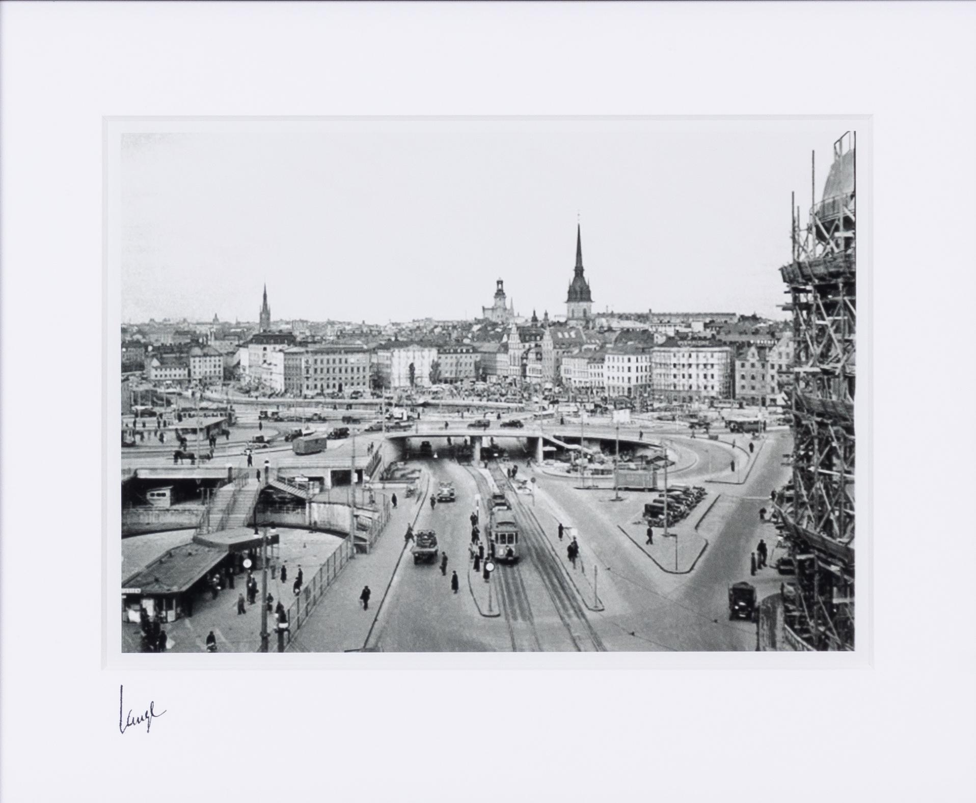 Åke Lange, "Slussen panorama", 1935.