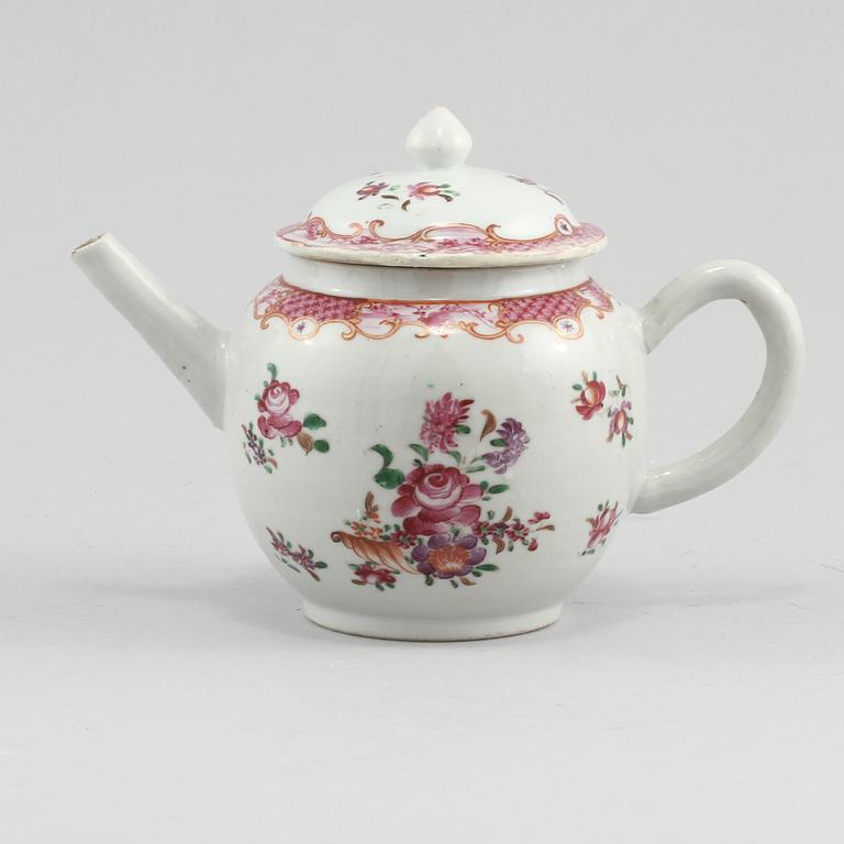 TEKANNA, porslin, Kina, 1700-tal.