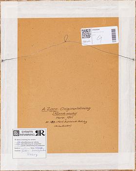 Anders Zorn, "Stående modell".