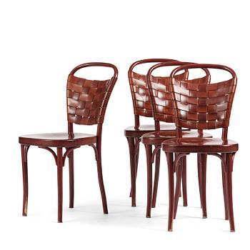 72. Jonas Bohlin, a set of four "Vilda 5" chairs, Gemla, Diö, 2012, specially commissioned for Taverna Brillo.