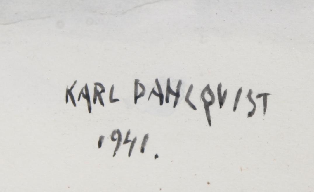 KARL DAHLQVIST, akvarell, sign  o dat 1941.