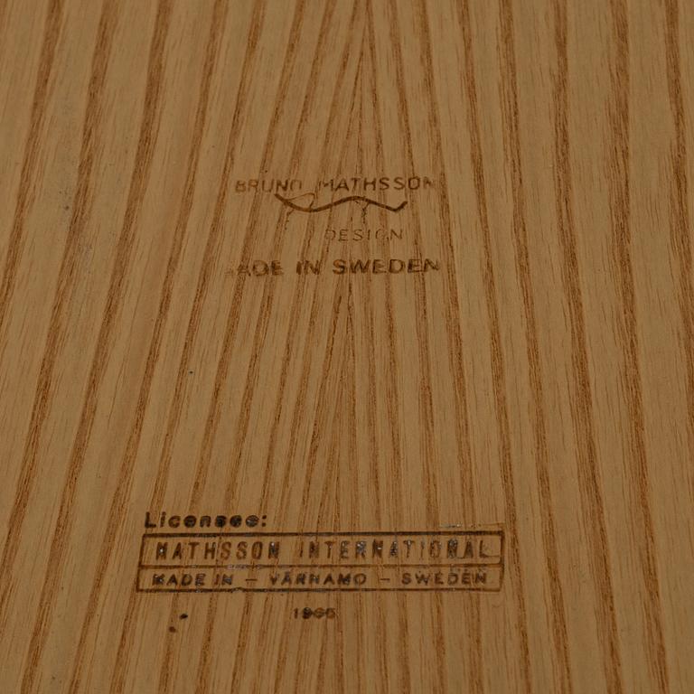 Bruno Mathsson, klaffbord / rullbord, "Berit", Mathsson International, Värnamo, 1965.