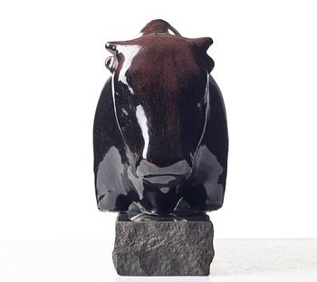 Ulla & Gustav Kraitz, skulptur, tjur, Fogdarp, Förslöv.