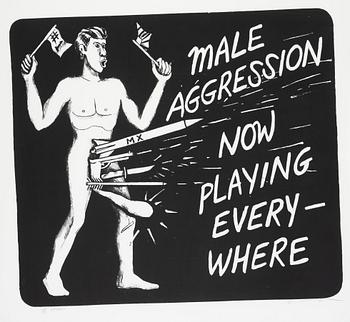 Jonathan Borofsky, silkscreen, signed 29/53.