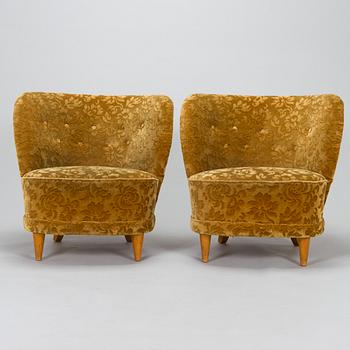 Fåtöljer, ett par, 1950-tal.