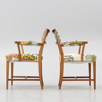 Josef Frank, a pair of model 695 armchairs, Svenskt Tenn.