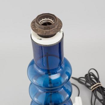 One pair of glass table lamps, probably Luxus, 1960s/70s.