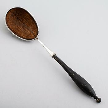 SOPPSLEV, silver, kokosnöt, 1800-tal.