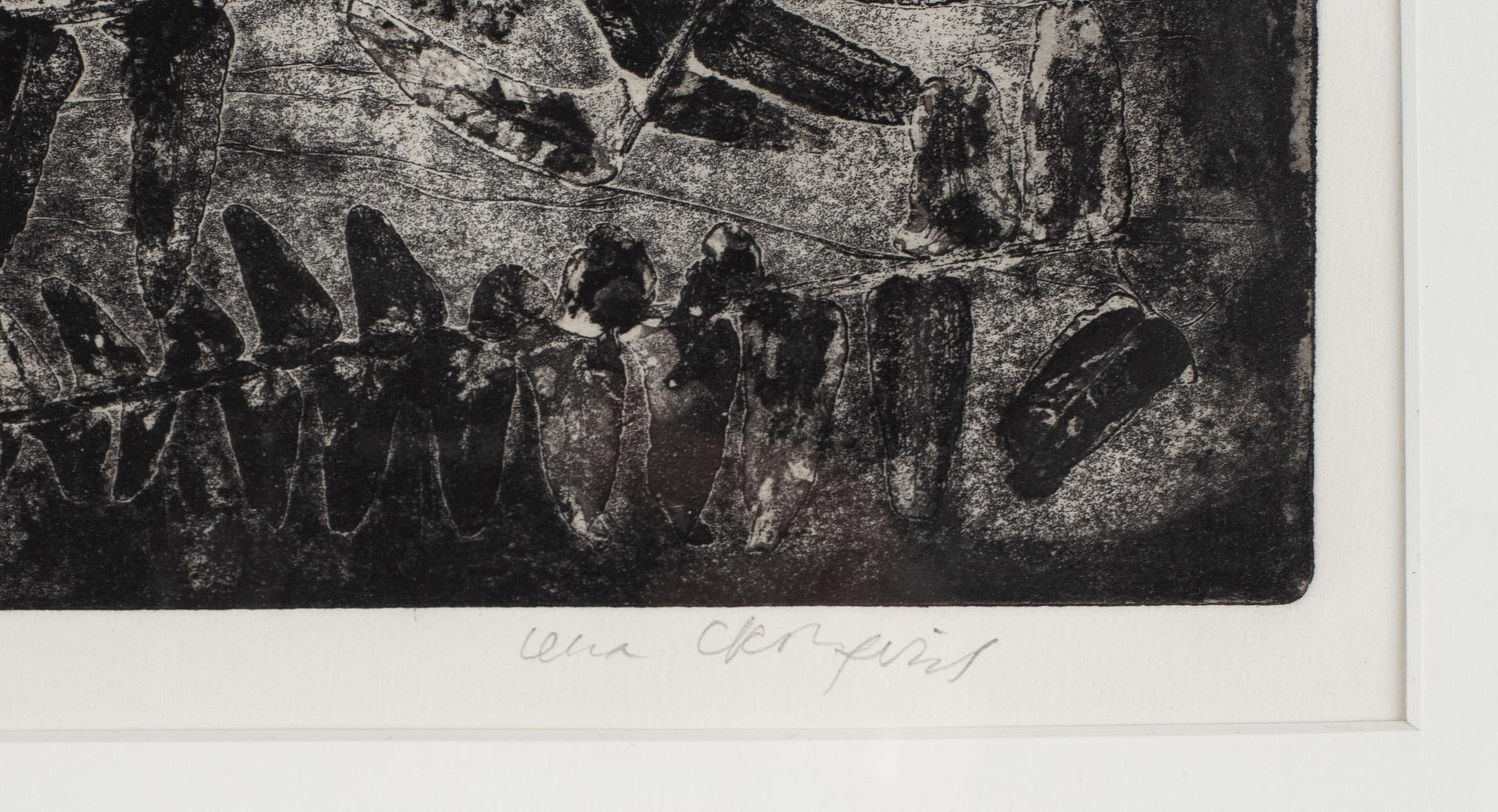 Lena Cronqvist, etching, signed 4/40.