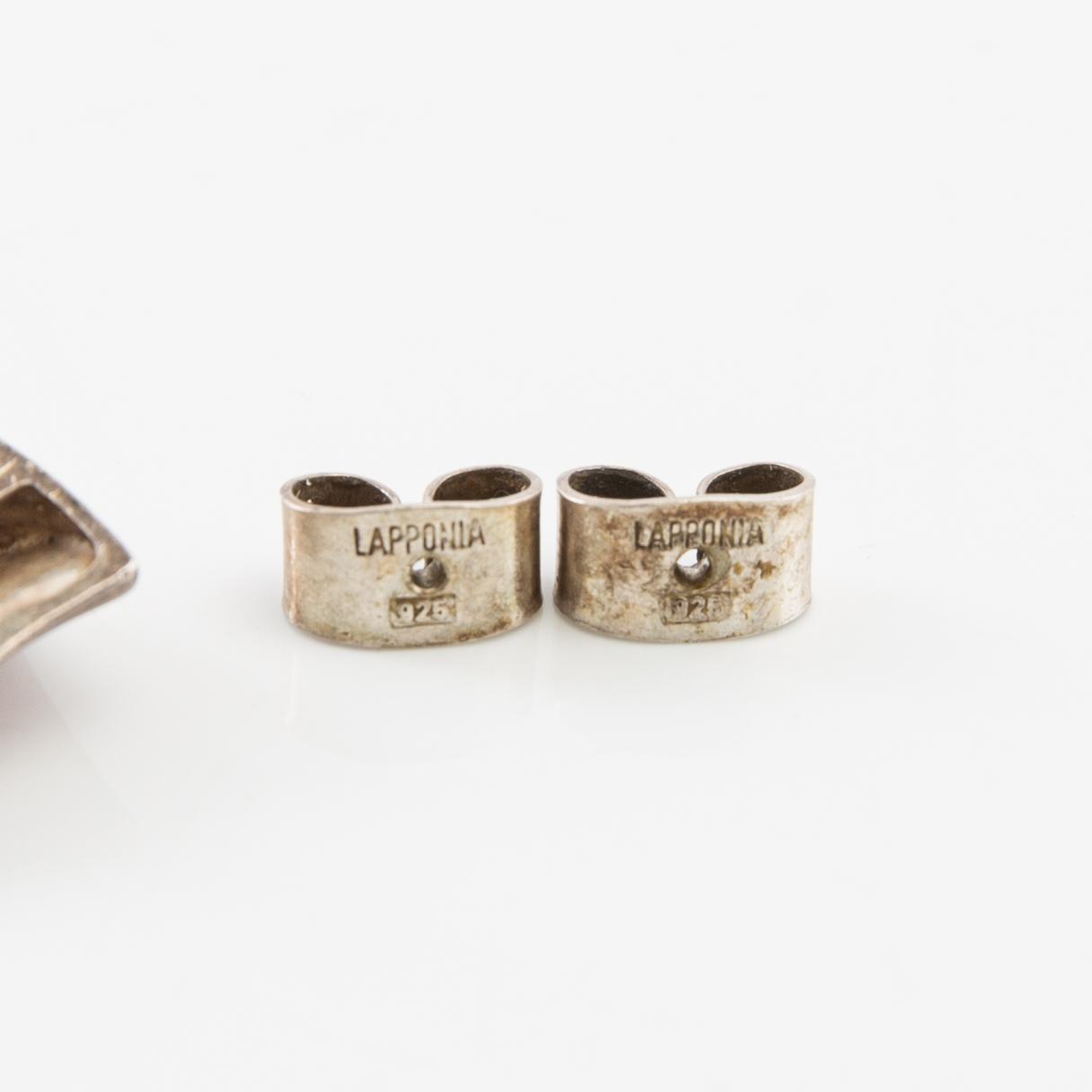 Björn Weckström, Earrings, a pair, "Muletta", sterling silver, Lapponia.