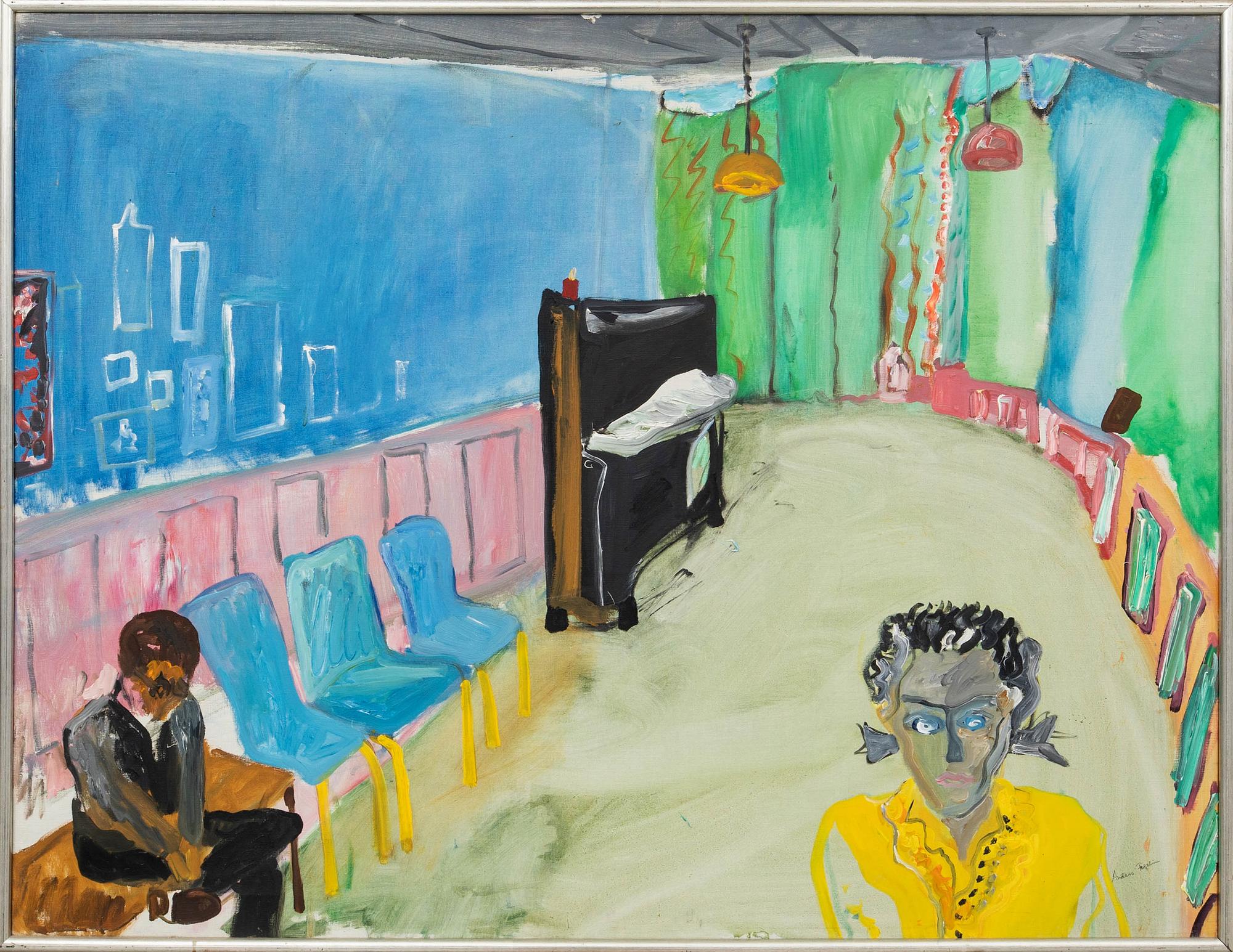 Anders Fogelin, Interior with piano.